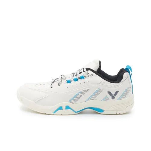Victor Shock Absorbers Slip-Resistant Abrasion-Resistant Low-Top Badminton Shoes Unisex Warm White Виктор Шок Абсорберы Противоскользящие Устойчивые к Износу Низкие Кеды для Бадминтона Унисекс Теплый Белый