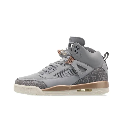 Jordan Spizike Wolf GREY Metallic Red Bronze MID Баскетбольные кроссовки GS Wolf Gray