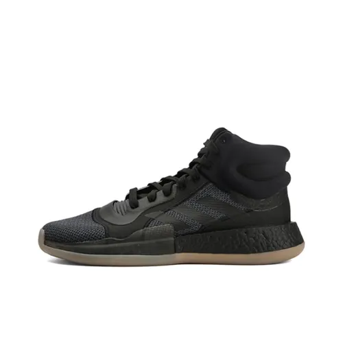 Adidas Marquee Boost Шокабойеры Устойчивый к истиранию MID Топ Винтажные баскетбольные кроссовки Мужской Черный