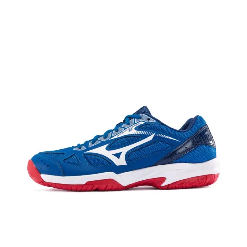Mizuno Cyclone Speed 2 Дышащие Устойчивые к истиранию Амортизирующие Низкие Кроссовки для тренировок Унисекс Синие Белые