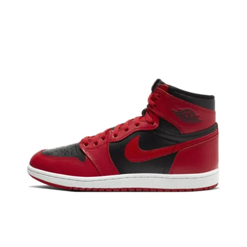 Jordan Air Jordan 1 High '85 'VARSITY Red' Высокий Топ Винтажные Баскетбольные Кроссовки Унисекс Реверс Черный Красный