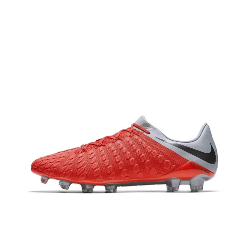 Nike Hypervenom Phantom 3 FG Твердый грунт противоскользящие устойчивые к истиранию легкие футбольные бутсы мужские апельсин серый