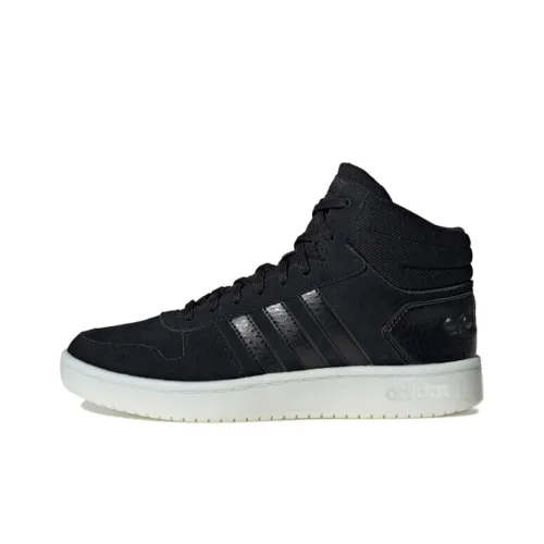 Adidas Neo Hoops 2,0 MID Противоскользящие Устойчивые к истиранию Дышащий MID Топ Винтажные баскетбольные кроссовки Женские Черный