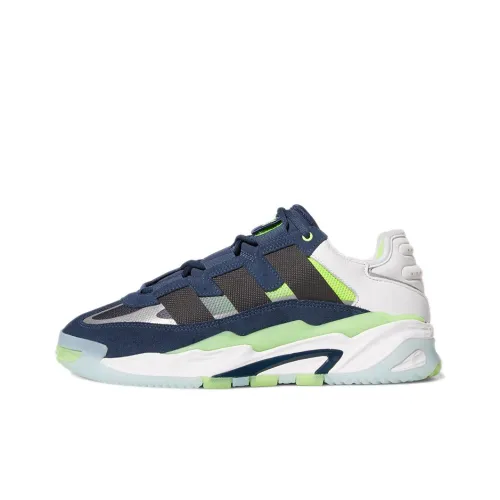 Adidas Originals Niteball Slip Resistant Abrasion Resistant Low Top Винтажные баскетбольные кроссовки Унисекс Бирюзовый