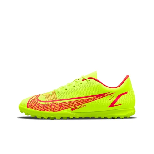 Nike Mercurial Vapor 14 TF Шипы Твердый Грунт Искусственные Шипы Футбольные Бутсы Унисекс Неоново-Желтый