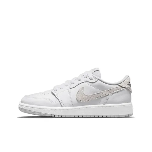 Jordan Air Jordan 1 Low OG Neutral GREY Low Топ Винтажные баскетбольные кроссовки Женские Серый белый