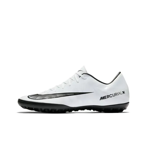 Nike TF Шипы Амортизаторы Slip-resistant Abrasion-resistant Футбольные бутсы Мужские Белый Черный