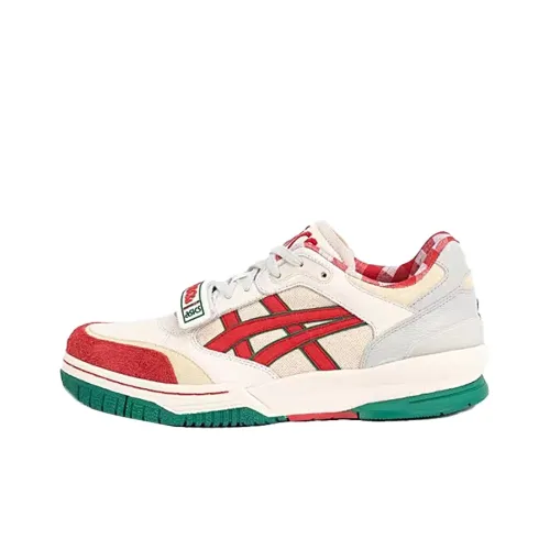 Asics Гель Spotlyte Low V2 Low Топ Винтажные Баскетбольные Кроссовки Унисекс Бежево-Красный