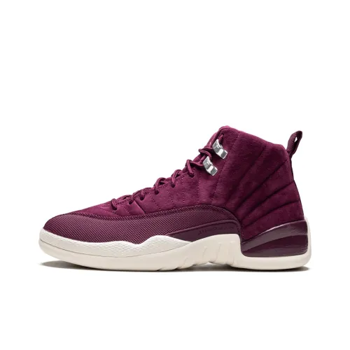 Jordan Air Jordan 12 Retro Bordeaux High Top Винтажные баскетбольные кроссовки Мужские Фиолетовые