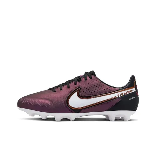 Nike Tiempo Legend 9 Pro HG Противоскользящие устойчивые к истиранию футбольные бутсы для мужчин фуксия