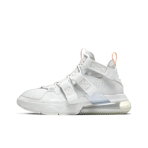 Nike Air Edge 270 Амортизаторы Shock противоскользящие MID Топ Винтажные баскетбольные кроссовки Мужской Чисто белый