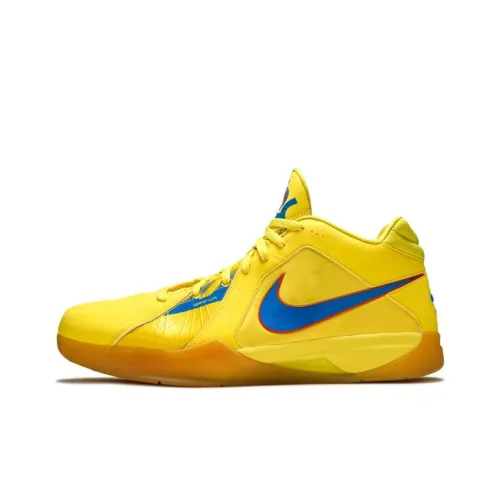 Nike KD 3 Рождество MID Топ Винтажные баскетбольные кроссовки Мужской Желтый