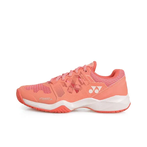 YONEX Амортизирующая стелька Низкий топ Бадминтон Обувь Женская Кораллово-розовая