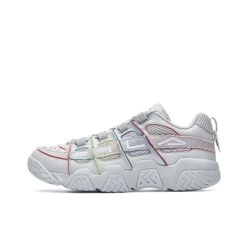 FILA FUSION Heritage FHT Collection Низкий Топ Винтажные Баскетбольные Кроссовки Женские Solar Rock Серый