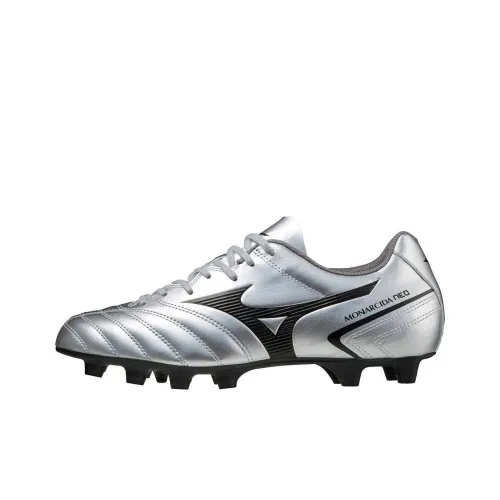 Mizuno Elite 2 Elite Slip-Resistant Abrasion-Resistant Футбольные бутсы Silver