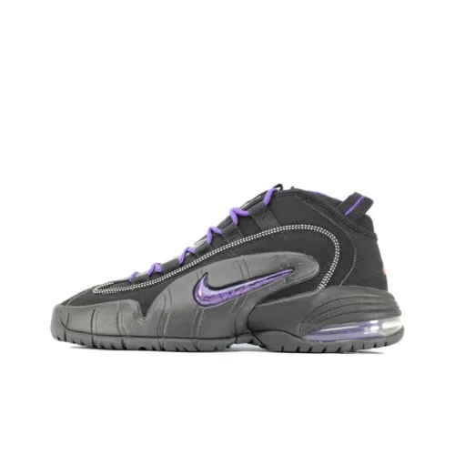 Nike Air Max Penny 1 SUNS 2011 MID Топ Винтажные баскетбольные кроссовки Унисекс Черный