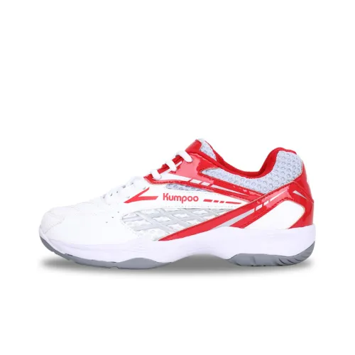 KUMPOO Амортизация Противоскользящий Устойчивый к истиранию Дышащий Покрытие Низкая поддержка Бадминтон Обувь Унисекс Красный
