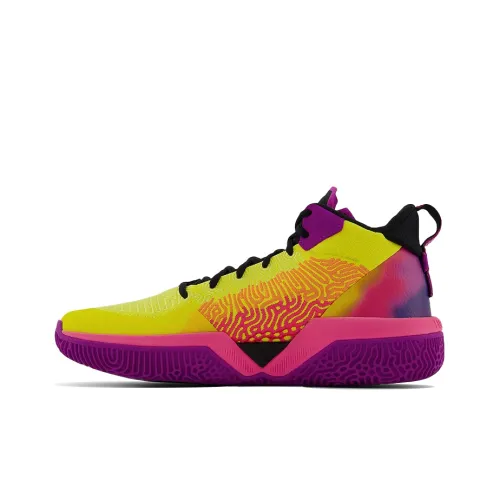 Dejounte Murray x New Balance NB 2WXY Old Souls Low Топ Винтажные баскетбольные кроссовки Мужской Желто-фиолетовый