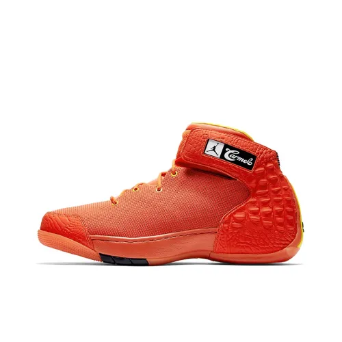 Jordan Melo 1,5 Hoodie MELO Амортизация Поддержка MID Топ Винтажные баскетбольные кроссовки Мужской Красный