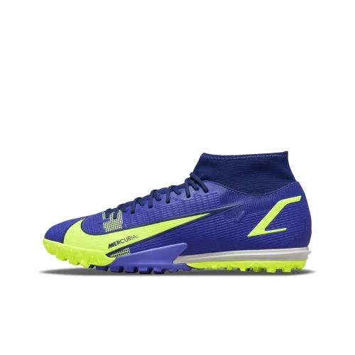 Nike Mercurial Superfly 8 TF Шипы Покрытие Футбольные бутсы Мужской Синий
