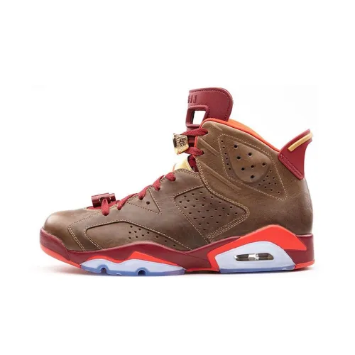 Jordan Air Jordan 6 Alternate Сигарный Амортизация Противоскользящий Устойчивый к истиранию Покрытие Высокий Топ