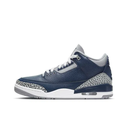 Jordan Air Jordan 3 Retro 'Midnight Blue' MID Топ Винтажные баскетбольные кроссовки Мужской Midnight Blue