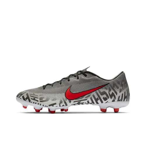Nike Mercurial Vapor 12 MG MULTI Ground Искусственный Шипы Противоскользящие Устойчивые к Износу Футбольные бутсы Мужские Серый Красный