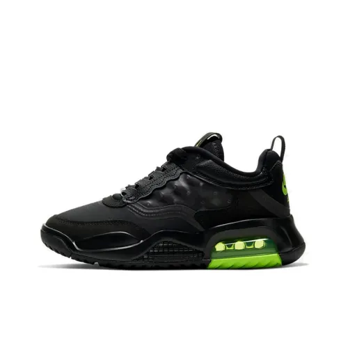 Джордан Maxin 200 Slip-Resistant Low-Top Тренировочные Кроссовки Женские Черные Зеленые