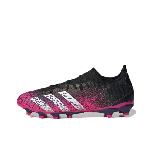 Adidas Predator Freak .3 MG MULTI Ground Slip Resistant Abrasion Resistant Легкие футбольные бутсы для мужчин черный розовый