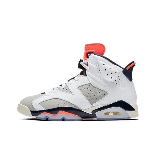 Jordan Air Jordan 6 Ретро Tinker Ручная работа Высокие Топы Винтажные Баскетбольные Кроссовки Мужские Белый Красный Черный