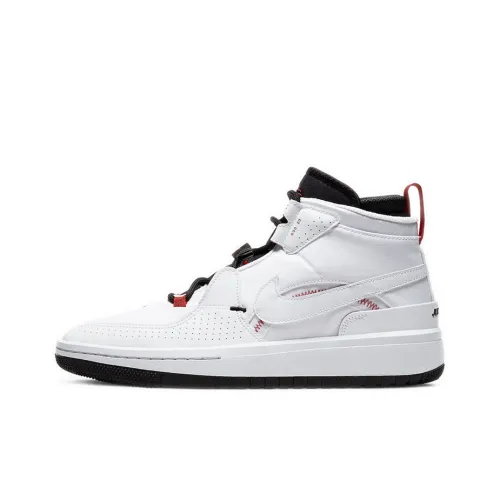 Джордан Meta Morph Utility Non Slip Легкий Высокий Топ Винтажные баскетбольные кроссовки Мужской Белый Красный