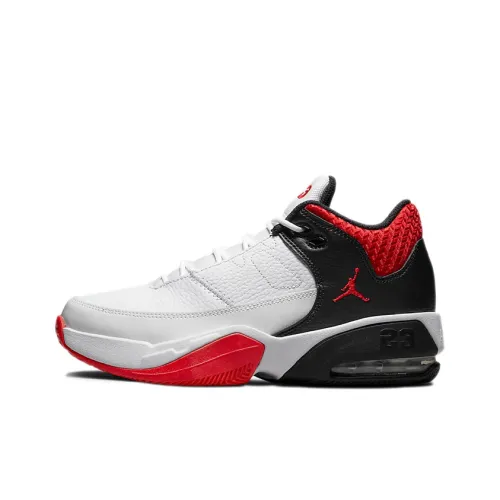Jordan Max Aura 3 MID Топ Винтажные баскетбольные кроссовки GS Черный Белый Красный