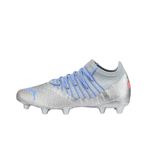 PUMA FG Твердый грунт Искусственная трава Футбольные бутсы Мужской Серебристо-синий Красный