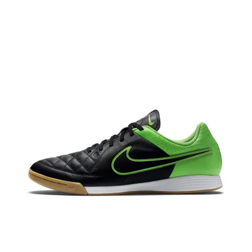 nike Tiempo IC IN Для помещений Амортизаторы Slip-resistant Abrasion-resistant Для помещений Футбольные бутсы Мужской Черный Зеленый