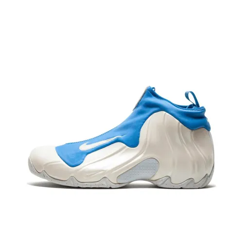 Nike Air Flightposite Wind One Mid Топ Винтажные Баскетбольные Кроссовки Мужские Белый Синий