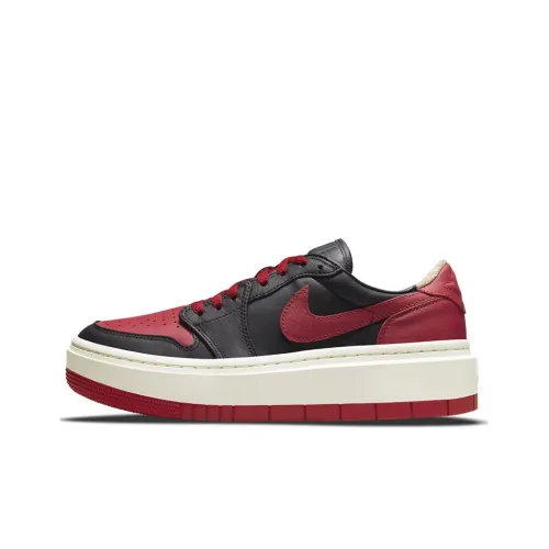 Jordan Air Jordan 1 ELEVATE Low SE 'Dark Red' Low Top Винтажные баскетбольные кроссовки Женские Черный Красный