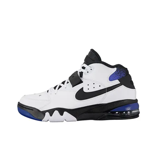 Nike Air FORCE Ma Charm MID Топ Винтажные баскетбольные кроссовки Мужской Белый Черный Синий