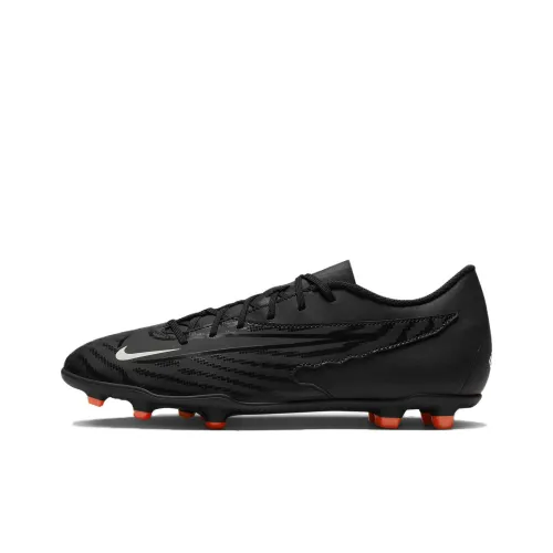 Nike Phantom GX MG MULTI Ground Slip-resistant Abrasion-resistant Football Cleats Unisex Black Найк Phantom GX MG MULTI Ground Противоскользящие Устойчивые к истиранию Футбольные бутсы Унисекс Черный