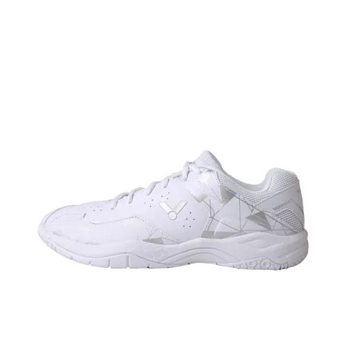 VICTOR Slip-resistant Abrasion-resistant Breathable Low-Top Badminton Shoes Unisex White VICTOR Противоскользящий Устойчивый к истиранию Дышащая Низкая Обувь для Бадминтона Унисекс Белая