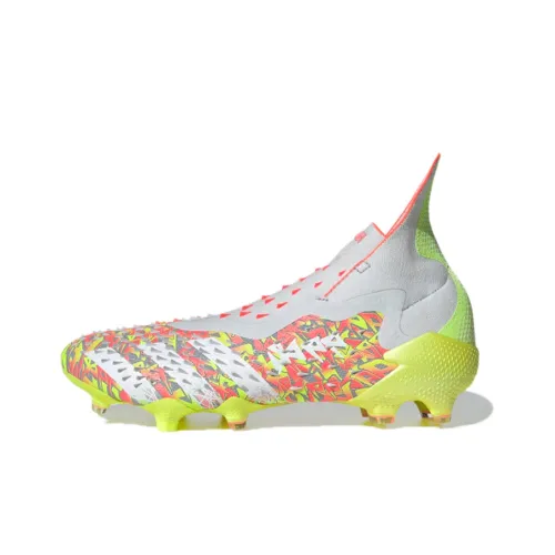 Adidas Predator Freak+ FG Твердый грунт Природная трава Противоскользящие Устойчивые к истиранию Футбольные бутсы Мужской Лимон