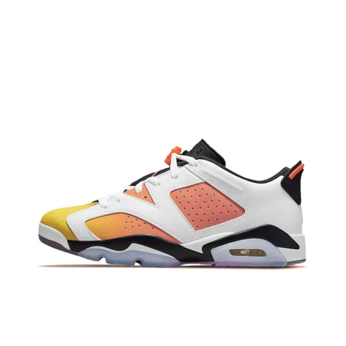 Jordan Air Jordan 6 Retro Low SE 'Dongdan' Low Top Винтажные баскетбольные кроссовки Унисекс Белый Оранжевый