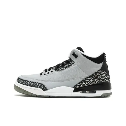 Jordan Air Jordan 3 Retro Wolf GREY MID Топ Винтажные баскетбольные кроссовки Мужской Wolf Серый