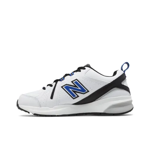 New Balance NB 608 V5 Амортизация Покрытие Низкий Топ Тренировочные Кроссовки Мужские Белый Синий