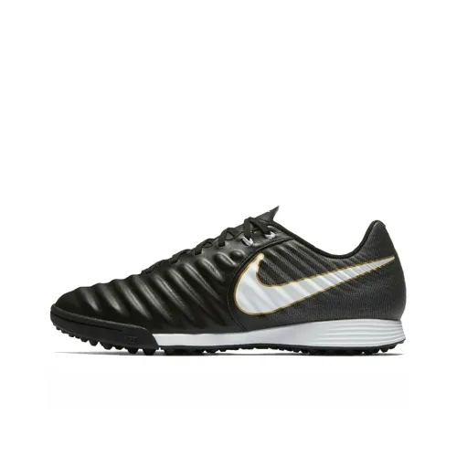 Nike TF Шипы Slip Resistant Abrasion Resistant Футбольные бутсы Мужской Черный белый