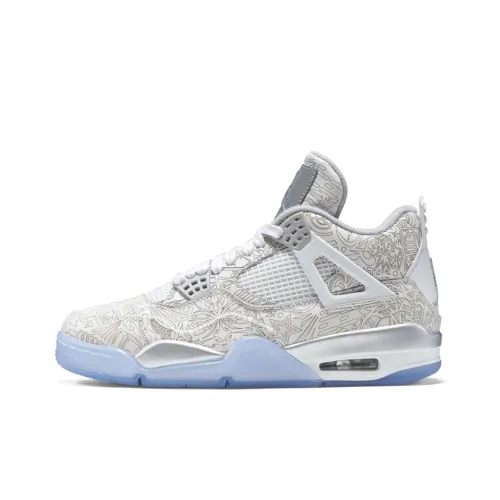 Jordan Air Jordan 4 Retro 30th Anniversary Laser MID Топ Винтажные баскетбольные кроссовки Мужской Белый Золото
