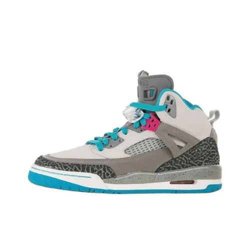 Jordan Spizike GS Miami Vice Ntrl Non Slip Lightweight High Top Vintage Баскетбольные Кроссовки Унисекс Белый Серый