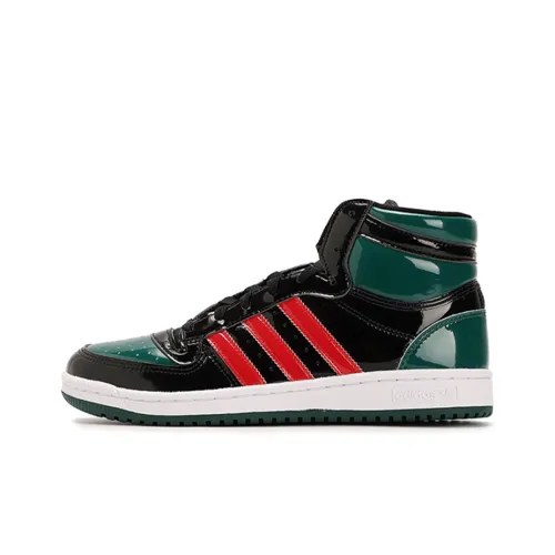 Adidas Originals Top Ten Hi RB Устойчивый к истиранию Высокий Топ Винтажные Баскетбольные Кроссовки Унисекс Зеленый