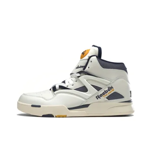 Reebok Pump Omni Zone 2 Дышащий MID Топ Винтажные баскетбольные кроссовки Унисекс Белый Синий