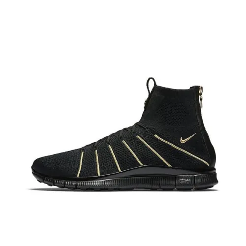 Nike Free Flyknit Mercurial Olivier Rousteing Non Нижняя юбка Легкий High Топ Кроссовки для тренировок Мужской Черный