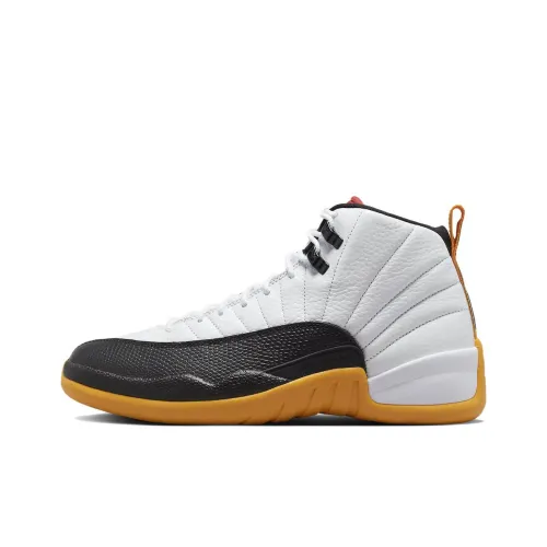Jordan Air Jordan 12 High Топ Винтажные Баскетбольные Кроссовки Унисекс Белый